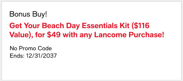 Get Beach Day Essentials Kit For $49 in Macy's